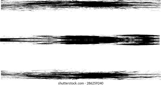 Grunge Edges Vector Set . Design Elements . 