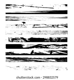 Grunge Edges Vector Set . Design Elements . 