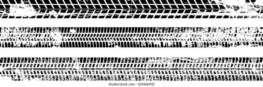 Grunge Edges Vector Set . Design Elements . 