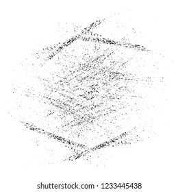 Grunge effect - abstract isolated vector template - easy to use