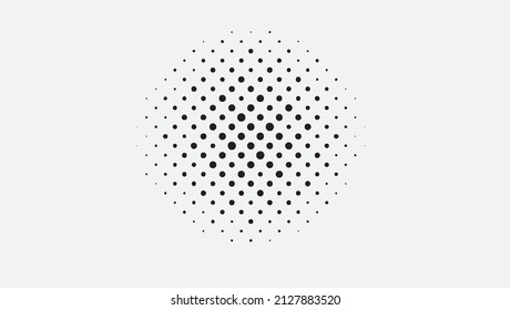 Grunge effect halftone black and white dots, background vector for T-shirt design, Cards and Flyer design. Illustration.