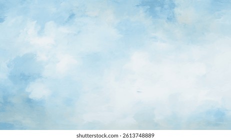 Grunge effect light sky-blue shades watercolor background. textures backgrounds and web banners design. Aquarelle paint paper textured.