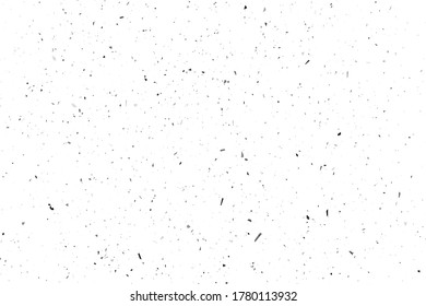 Grunge effect on a white background for your design. Splash background. White particles. Retro film backdrop. Vector Illustration. EPS 10
