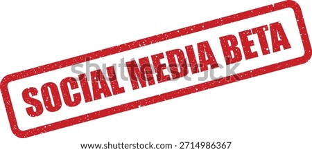 A grunge effect red rectangular rubber stamp mark with the words 