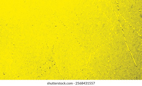 grunge effect texture Wall paint texture, Yellow Dust and scratches design, Abstract halftone vector illustration, halftone pattern effect texture grunge abstract background