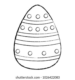 grunge egg easter with points and figures decoration