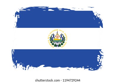 Grunge El Salvador flag.flag of El Salvador,banner vector illustration. Vector illustration eps10.