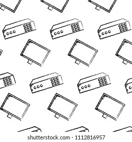 grunge electronic computer and cpu technology background