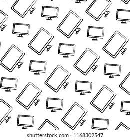 grunge electronic computer object technology background