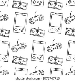 grunge electronic gamepad and controllers technology background