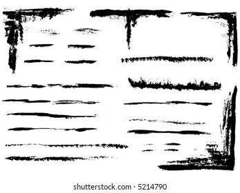 Grunge elements - full page of Grunge Lines -  Highly Detailed vector grunge elements.