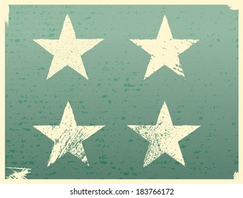 Grunge elements, isolated on green background.Fully editable and customizable. 