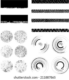 Grunge elements. Vector illustration.