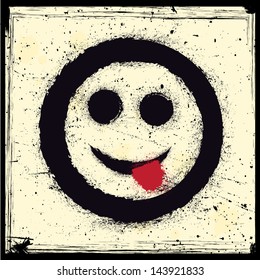Grunge emoticon  