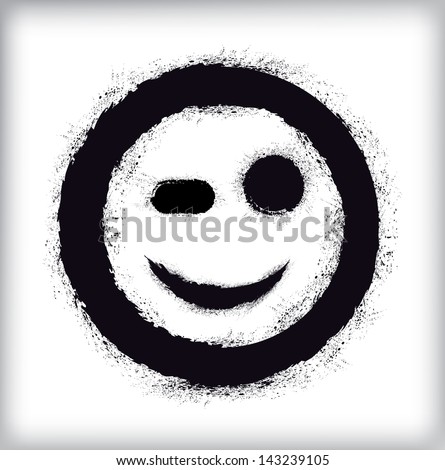 Grunge emoticon