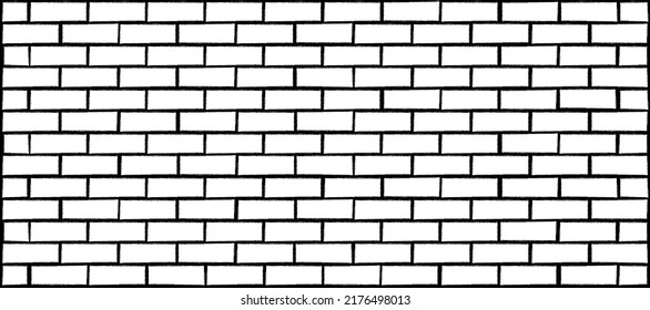 Grunge, empty background brick wall side view. Funny vector block stone for texture banner or wallpaper. Urban sign. Building brick pattern, seamless. Background for home or office. masonry