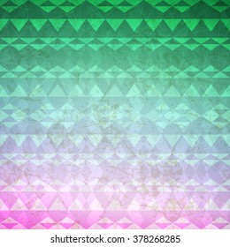 grunge ethnic pattern on blurred background