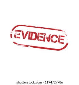 Grunge evidence rubber seal stamp