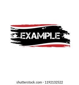 Grunge example rubber seal stamp