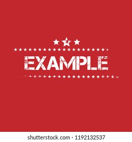 Grunge example rubber seal stamp
