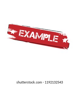 Grunge example rubber seal stamp