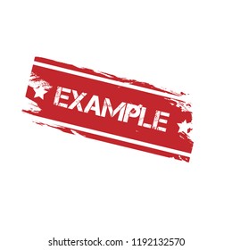 Grunge example rubber seal stamp
