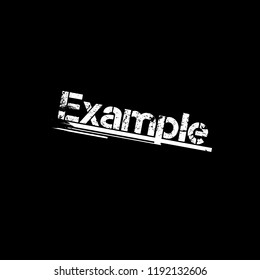 Grunge example rubber seal stamp