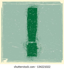 Grunge exclamation mark