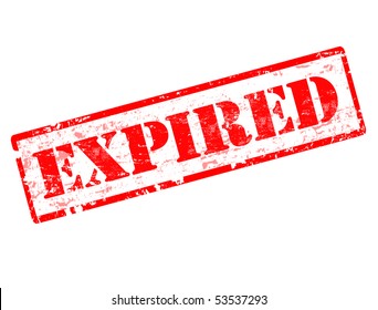 Grunge expired stamp