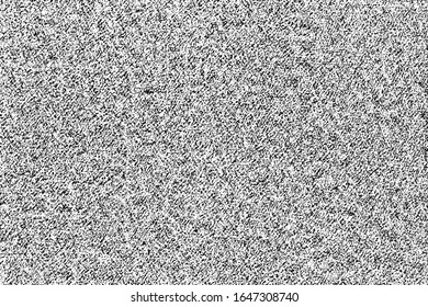 Grunge fabric texture with grain, noise, dots. Abstract background with small dots, roughness on the surface. Vector illustration. Overlay template.