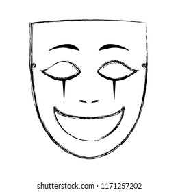 grunge face mask entertainment carnival style