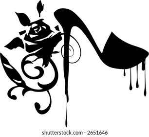 Grunge Fashion and Rose Design