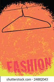 Grunge fashion template vector