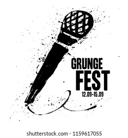 Grunge Festival Flyer Poster Template