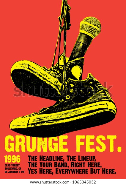 Grunge Festival Flyer\
Poster Template 