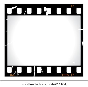 Grunge film strip illustration