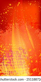 Grunge fire decor. Vector illustration.