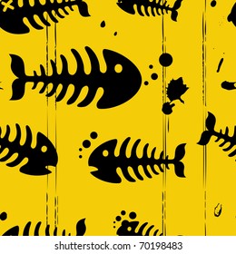 Grunge fish background