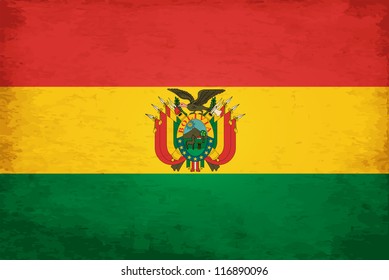 Grunge Flag of Bolivia