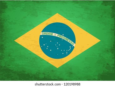 Grunge Flag of Brasil