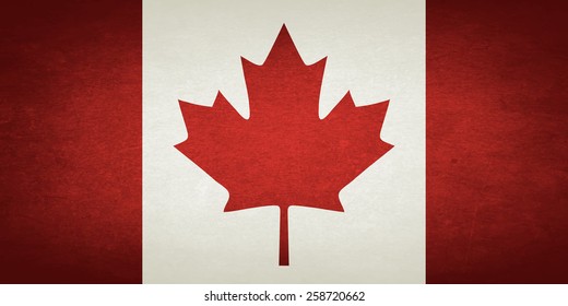 Grunge Flag Of Canada