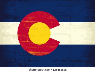 Grunge Flag of Colorado. The flag of Colorado with a texture for you. Enjoy !