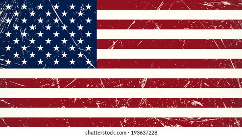 Grunge flag country - USA