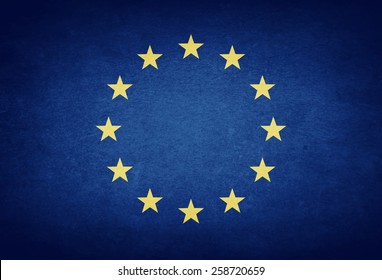 Grunge Flag Of Europe