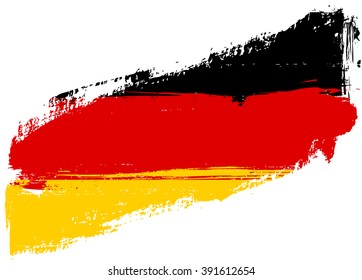 Grunge flag of Germany Bundesflagge und Handelsflagge