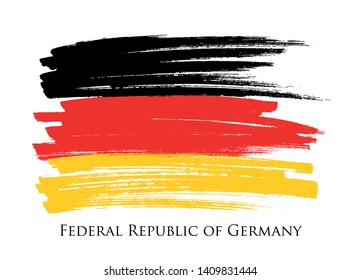 Grunge flag of Germany. German flag background.