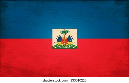Grunge Flag of Haiti