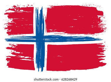 Grunge flag of Norway.