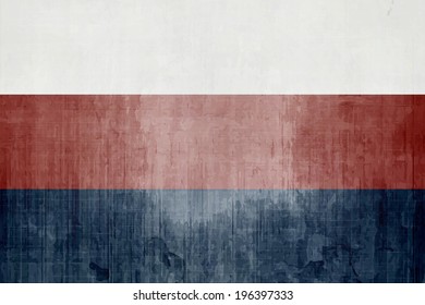 Grunge Flag Of Russian Federation