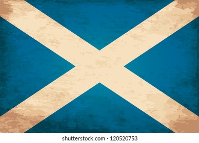 Grunge Flag of Scotland